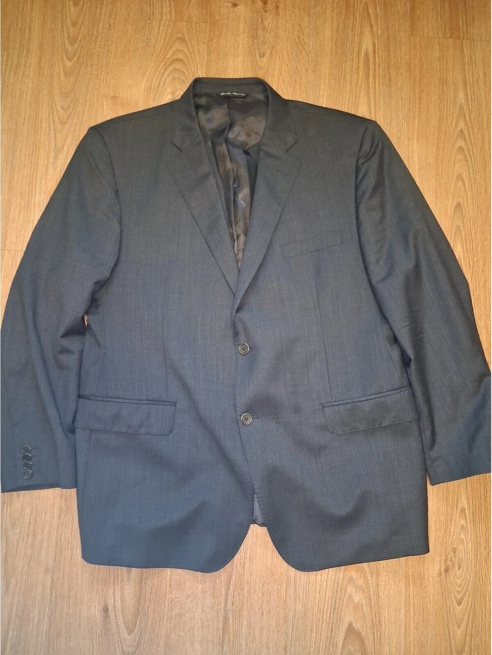 Ermenegildo Zegna Sport Coat 46R Gray Wool Made in Italy